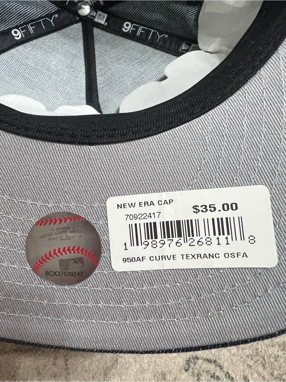 New Era Texas Rangers Blue Denim Rose Pack 9FIFTY A-Frame snapback hat